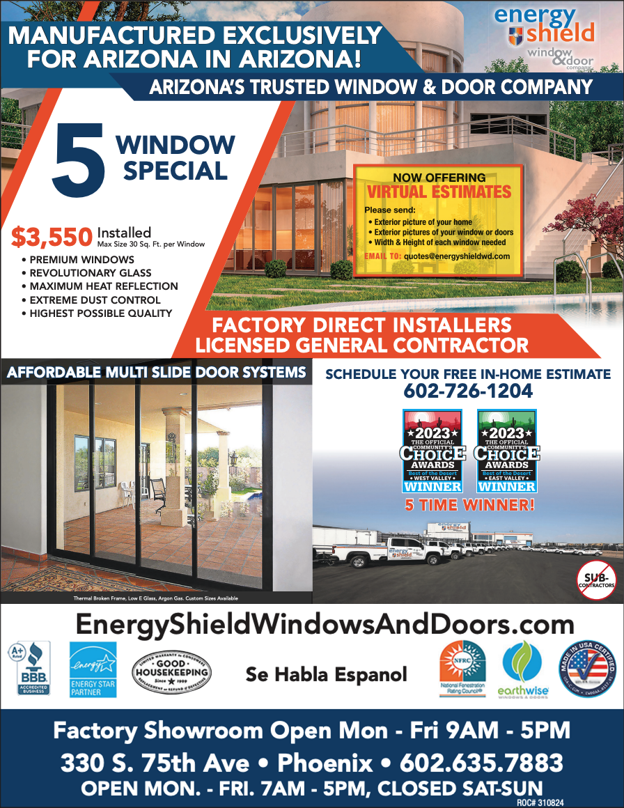 Special Offer Infographic - Energy Shield Window and Door Company in Phoenix, Arizona