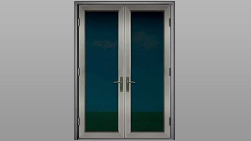 Aluminum french doors photo - Energy Shield Window and Door Company