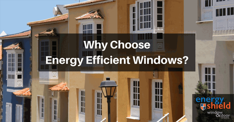 Row of homes - Why Choose Energy Efficient Windows?
